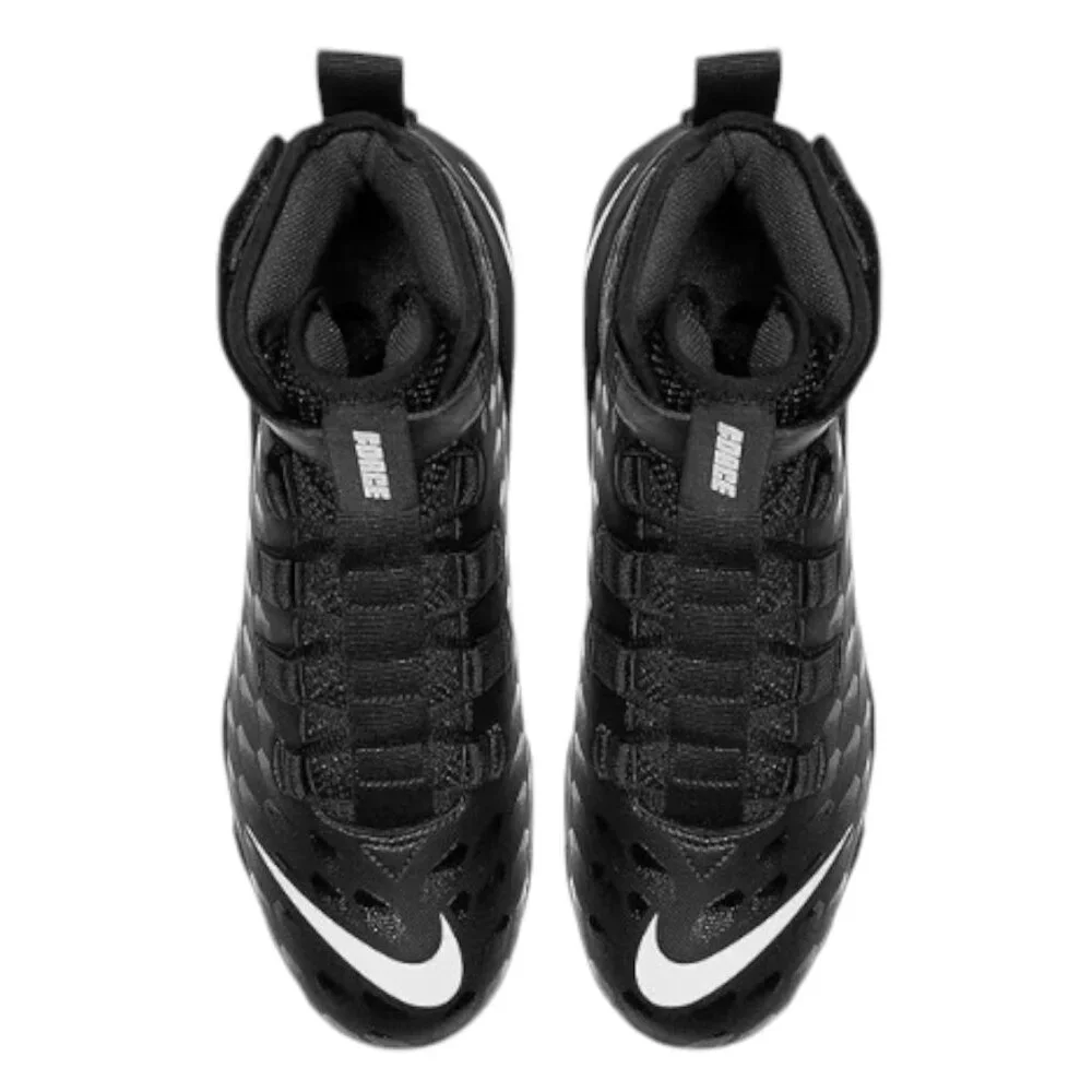 Nike Force Savage Shark 2 Football Cleats AQ7722-001‎ Black/White Size 10 NEW - Picture 4 of 10